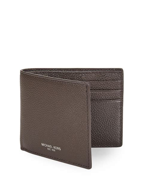 men michael kors card holder|michael kors men's bifold wallet.